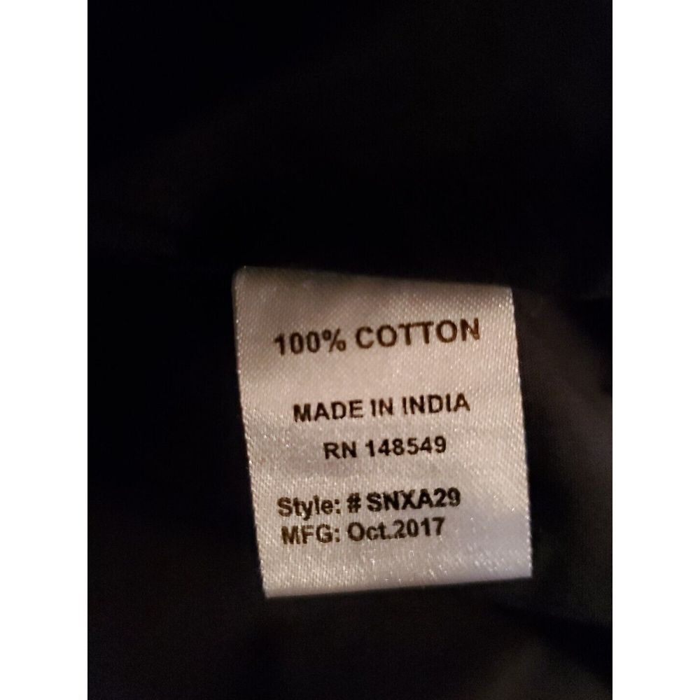 Steve's Jeans Mens Black Collared Short Sleeve Floral Button Up Shirt Size 3X - Picture 5 of 7